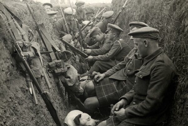 Soldiers in a trench