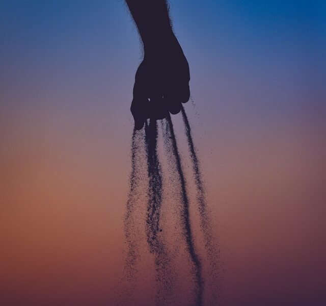 Hand with sand