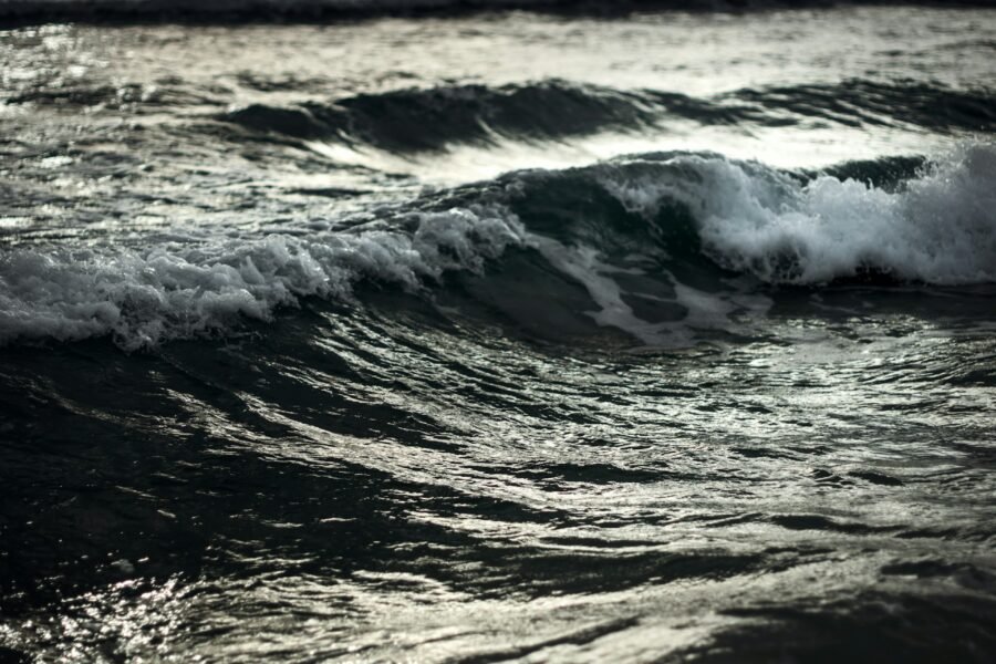 Raging water