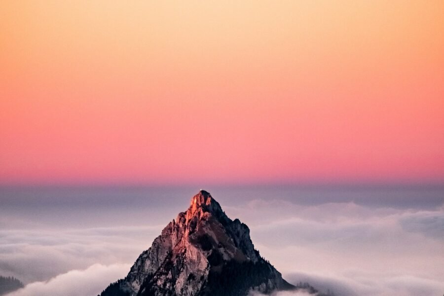 Sunset mountain