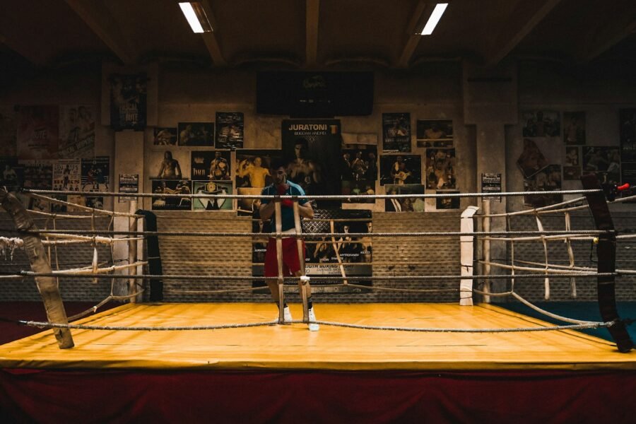 Guy in a boxing ring